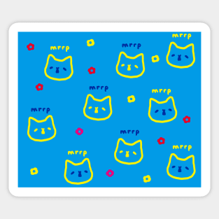 yellows cute cats Sticker